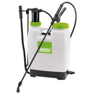 Draper Knapsack Pressure Sprayer, 12L - Adjustable Shoulder Straps and High Performance Pump (63056)