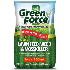Hygeia Greenforce 4 in 1 Lawn Feed, Weed & Mosskiller 15kg