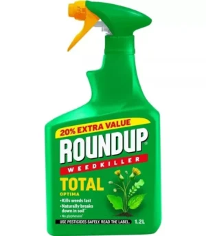 Roundup Total Optima Weedkiller 1.2 Litre Plus 20% Extra Free – Glyphosate-Free Fast-Acting Weed Control